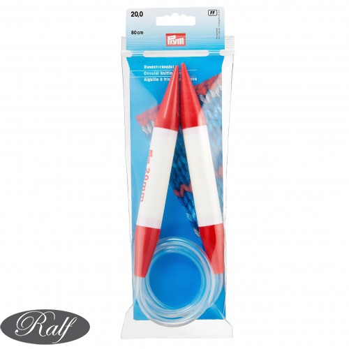 Andrele circulare plastic, 80 cm - 20,00 mm - Prym 211318